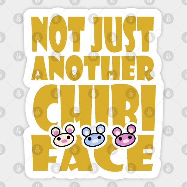 Not Just Another Chibi Face Sticker by Village Values